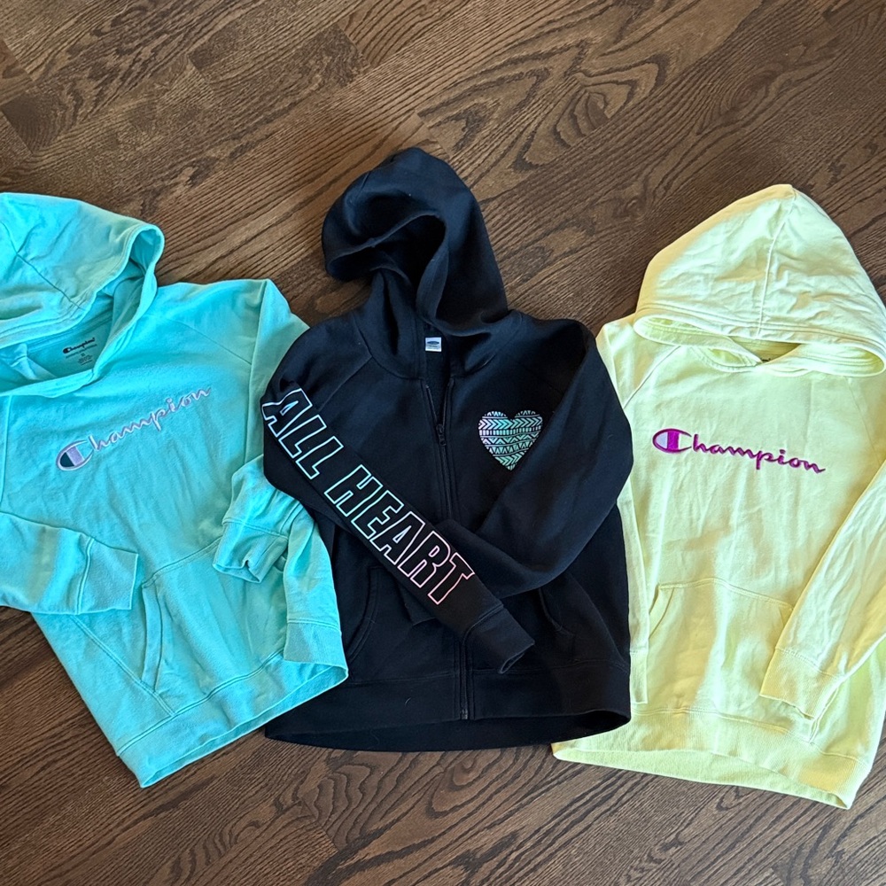 Hoodie Set - Black, Yellow, and Teal